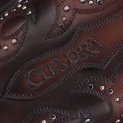 Bota biker en piel genuina para dama Botas y Botines 