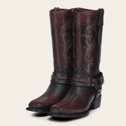 Bota biker en piel genuina para dama Botas y Botines 