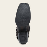 Bota biker en piel genuina para dama Botas y Botines 