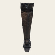 Bota biker en piel genuina para dama Botas y Botines 