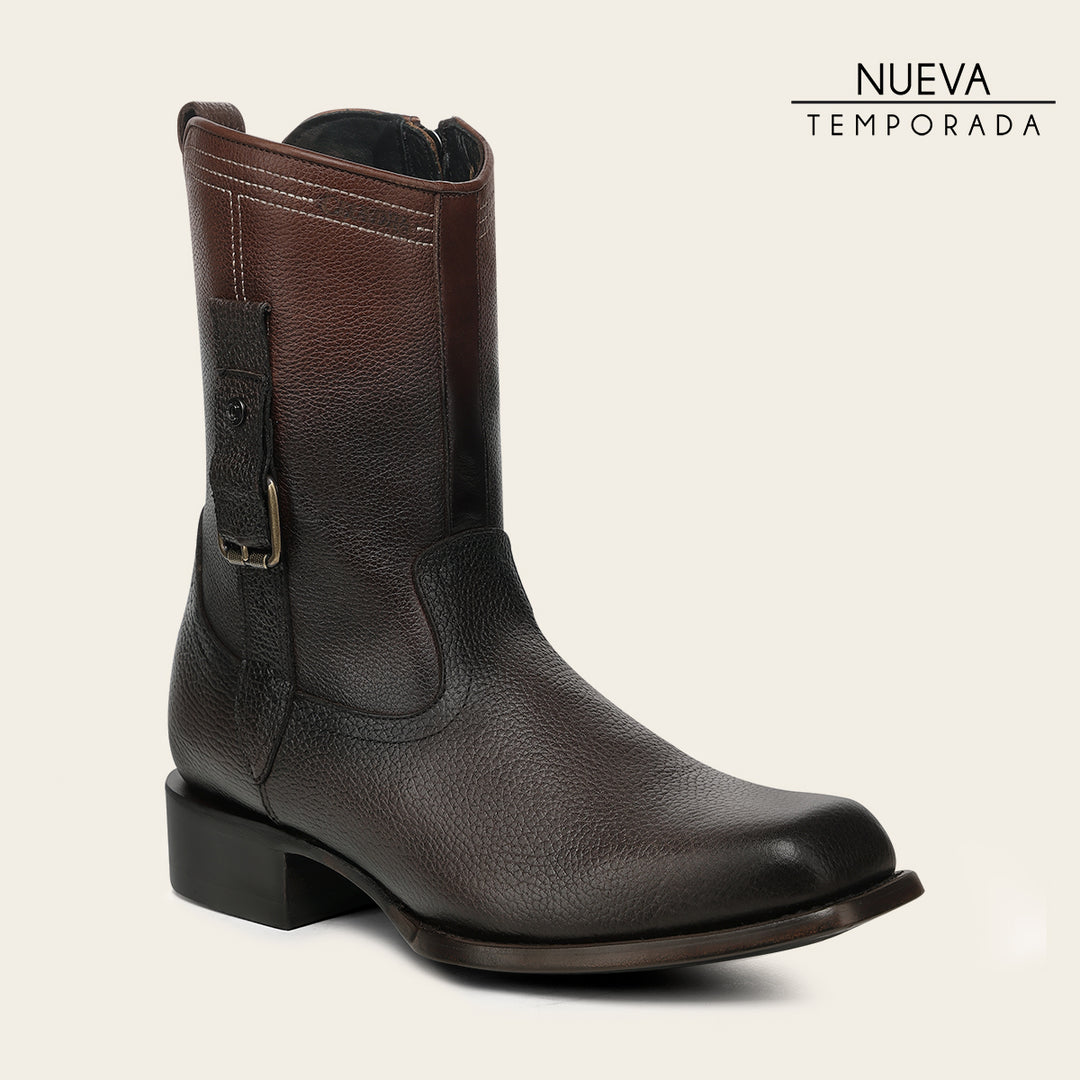 Bota urbana en piel genuina para caballero