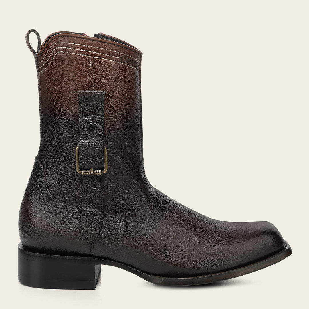 Bota urbana en piel genuina para caballero