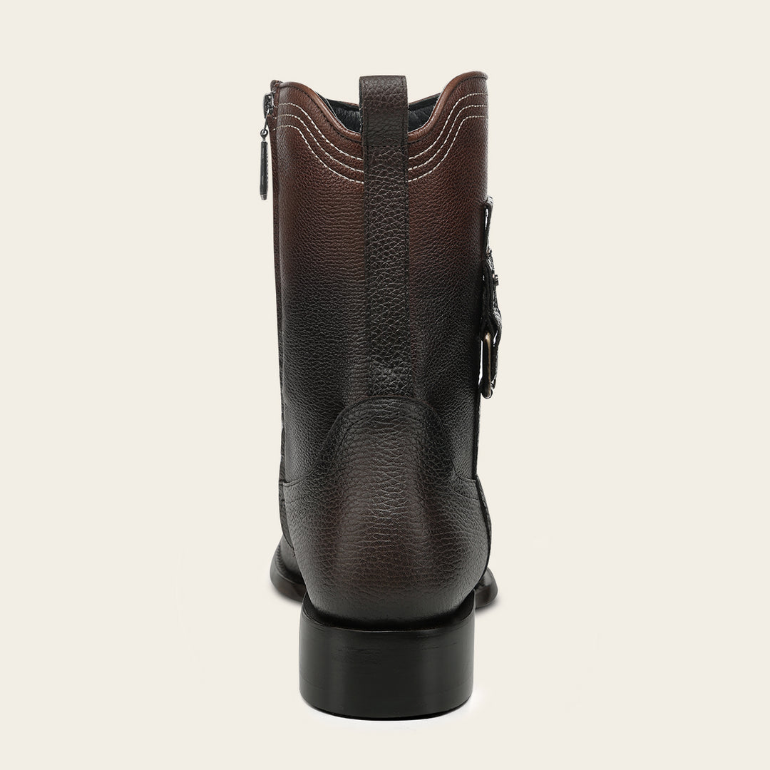 Bota urbana en piel genuina para caballero
