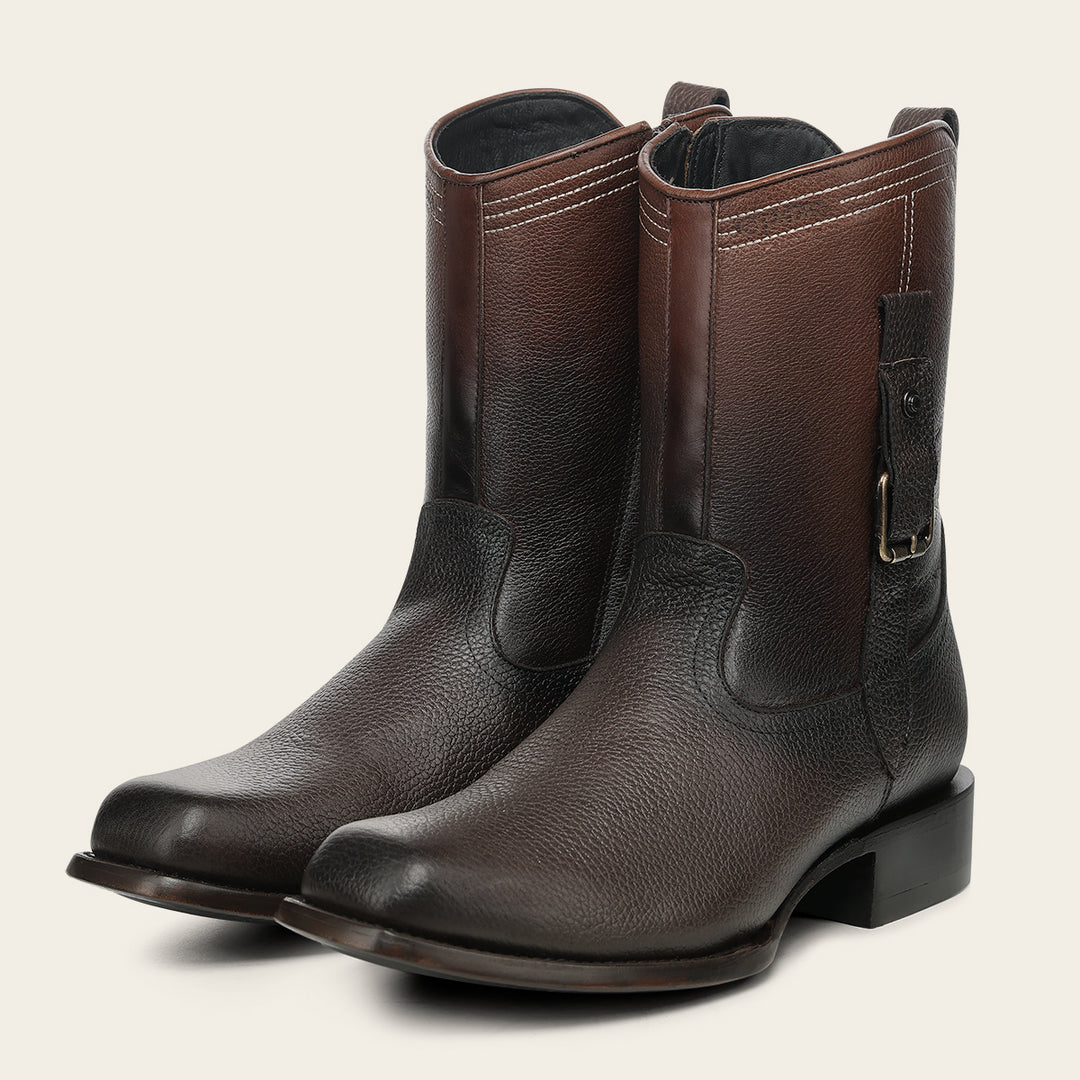 Bota urbana en piel genuina para caballero