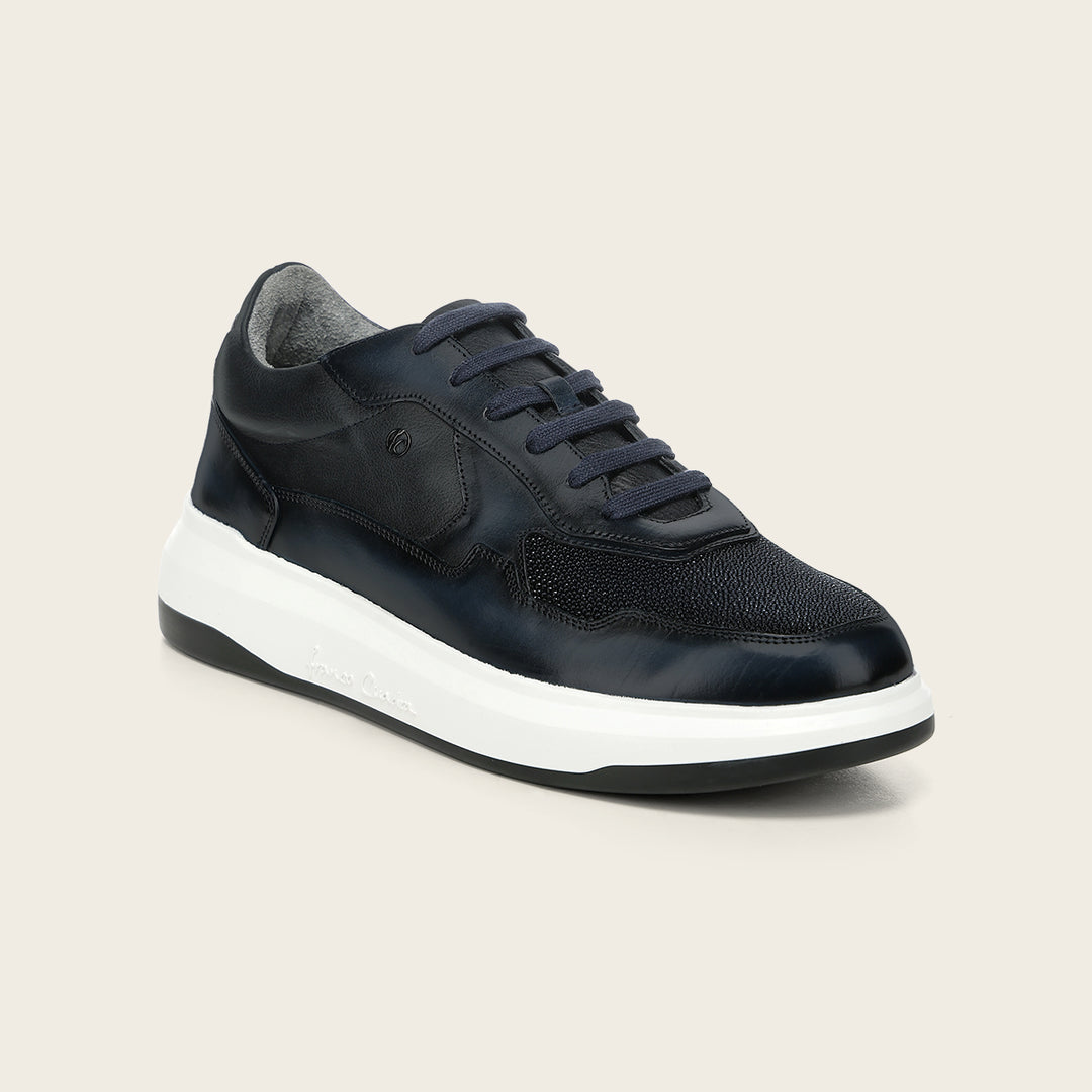 Tenis en piel genuina de mantarraya para caballero