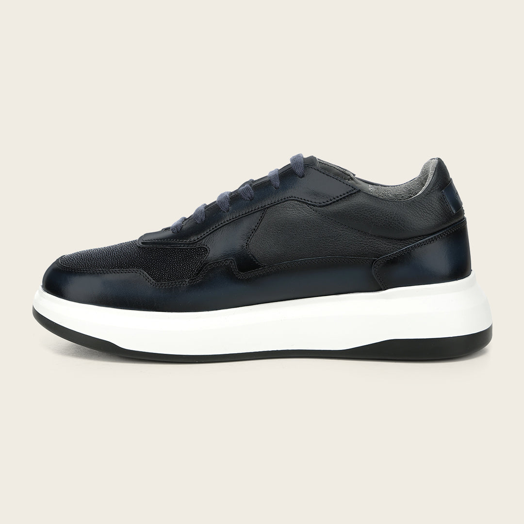 Tenis en piel genuina de mantarraya para caballero