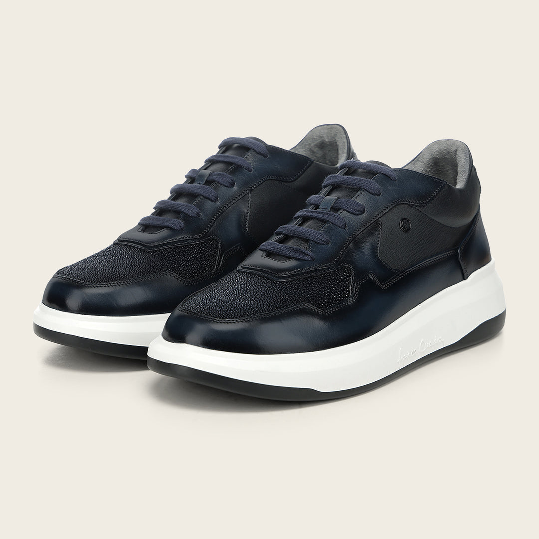 Tenis en piel genuina de mantarraya para caballero