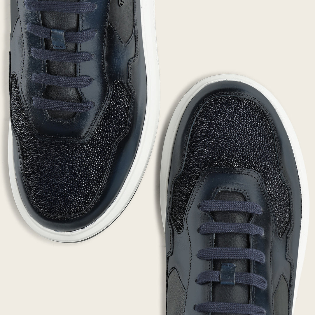 Tenis en piel genuina de mantarraya para caballero