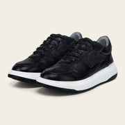 Tenis en piel genuina de venado para caballero Tenis 