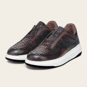 Tenis en piel genuina de pitón para caballero Tenis 