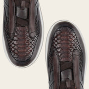 Tenis en piel genuina de pitón para caballero Tenis 