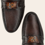 Driver en piel genuina de nilóticus para caballero