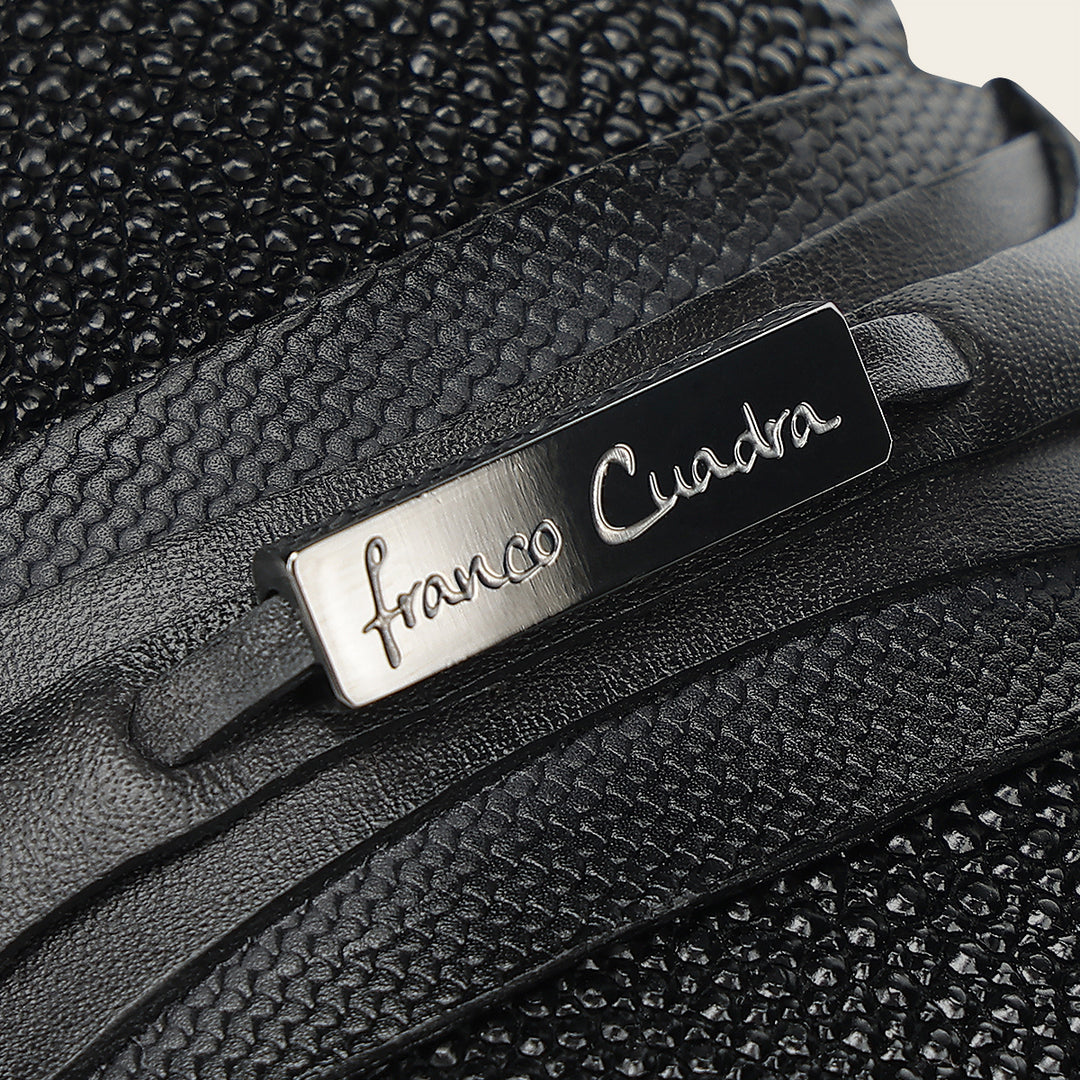 Driver en piel genuina de mantarraya para caballero