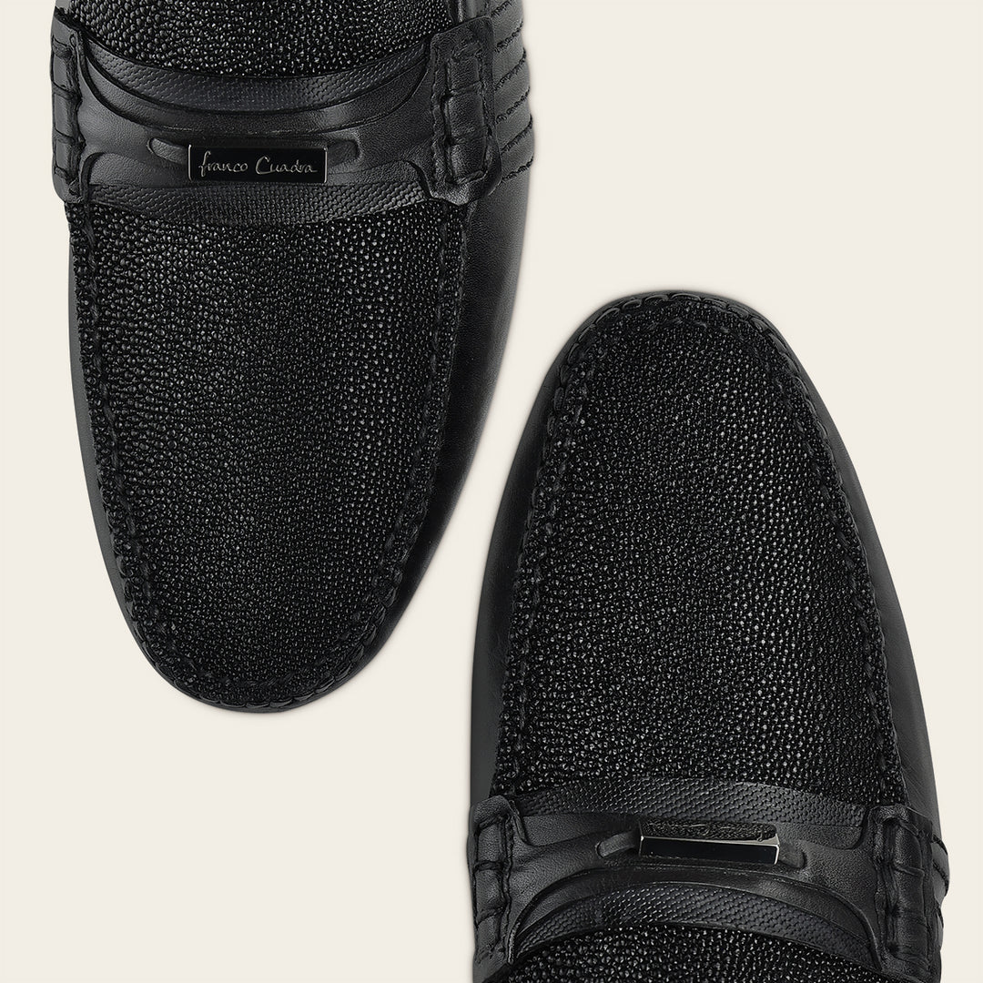 Driver en piel genuina de mantarraya para caballero