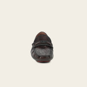 Driver en piel genuina de avestruz para caballero