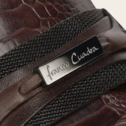 Driver en piel genuina de avestruz para caballero