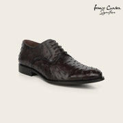 Franco Cuadra Zapato Derby Piel Genuina  Avestruz Caballero