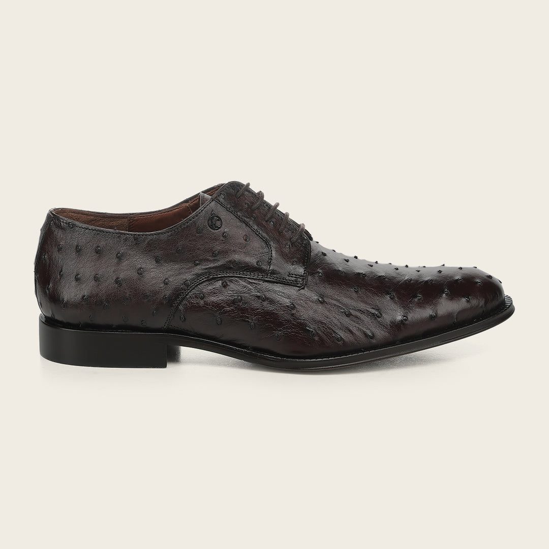 Franco Cuadra Zapato Derby Piel Genuina  Avestruz Caballero