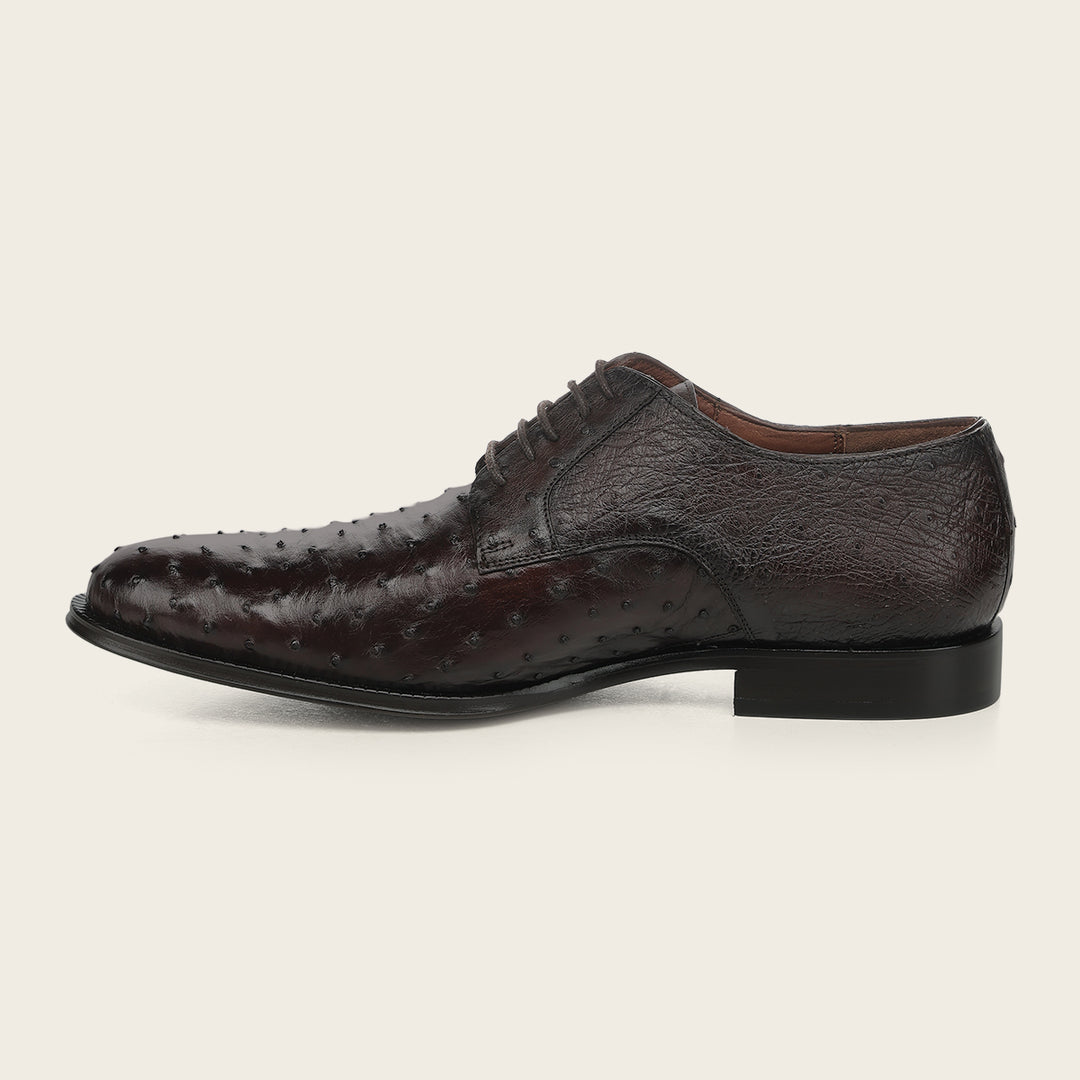 Franco Cuadra Zapato Derby Piel Genuina  Avestruz Caballero