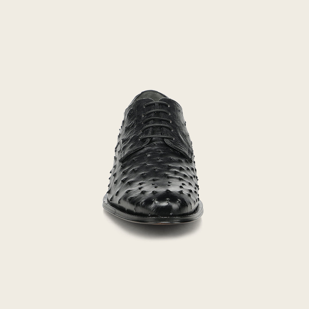 Zapato de vestir tipo Derby "Franco Cuadra Signature" en piel genuina de avestruz para caballero