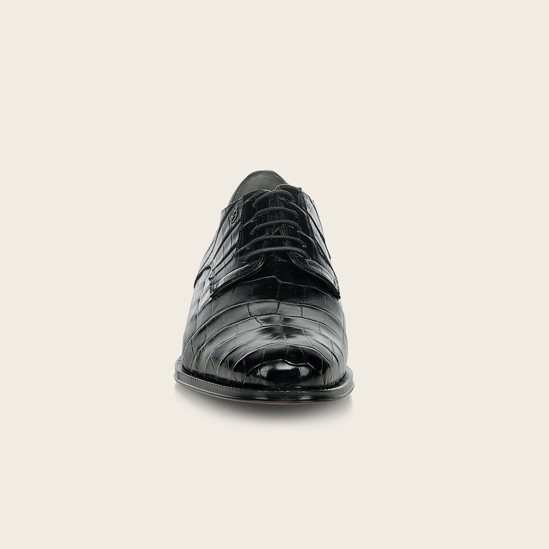 Zapato de vestir tipo Derby "Franco Cuadra Signature" en piel genuina de alligator para caballero