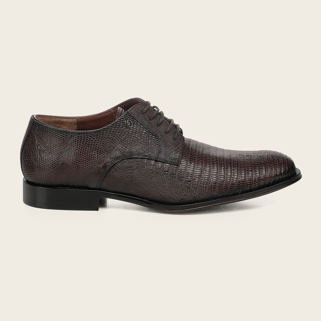 Zapato de vestir tipo Derby "Franco Cuadra Signature" en piel genuina de lizard para caballero