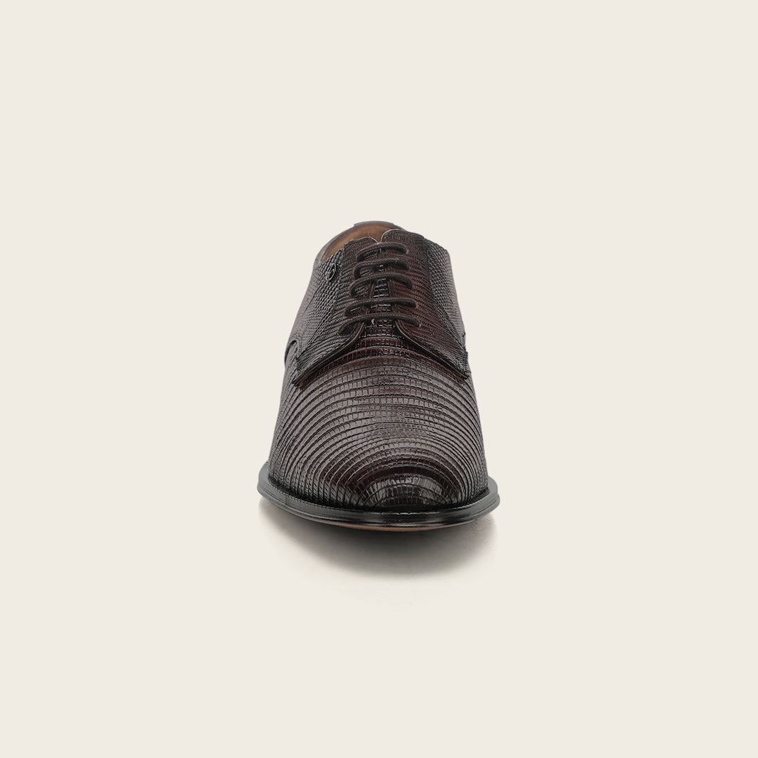 Zapato de vestir tipo Derby "Franco Cuadra Signature" en piel genuina de lizard para caballero