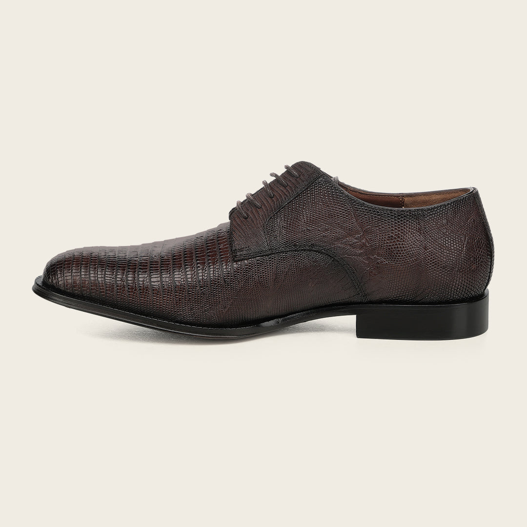 Zapato de vestir tipo Derby "Franco Cuadra Signature" en piel genuina de lizard para caballero