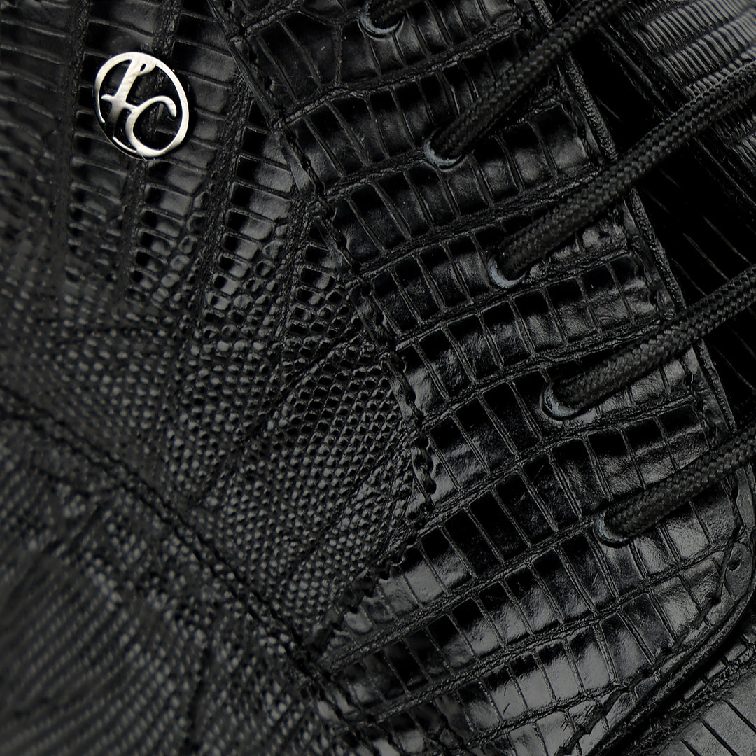 Zapato de vestir tipo Derby "Franco Cuadra Signature" en piel genuina de lizard para caballero