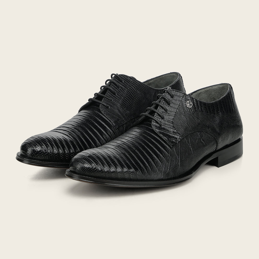Zapato de vestir tipo Derby "Franco Cuadra Signature" en piel genuina de lizard para caballero