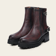 Botín casual en piel genuina para dama Botas y Botines 