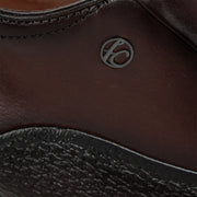 Zapato de vestir tipo Oxford en piel genuina de venado para caballero