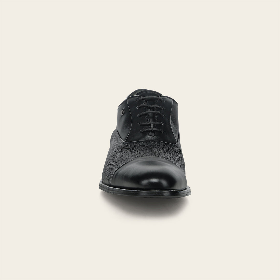 Zapato de vestir tipo Oxford en piel genuina de venado para caballero
