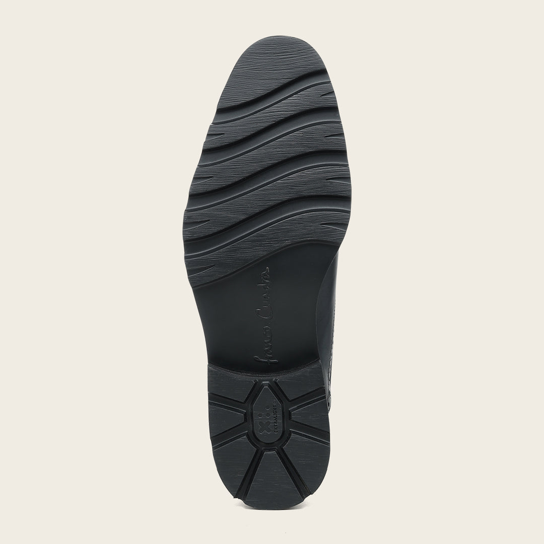 Zapato de vestir tipo Oxford en piel genuina de venado para caballero