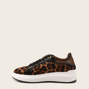 Tenis animal print en pelo genuino para dama Tenis 