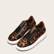 Tenis animal print en pelo genuino para dama Tenis 