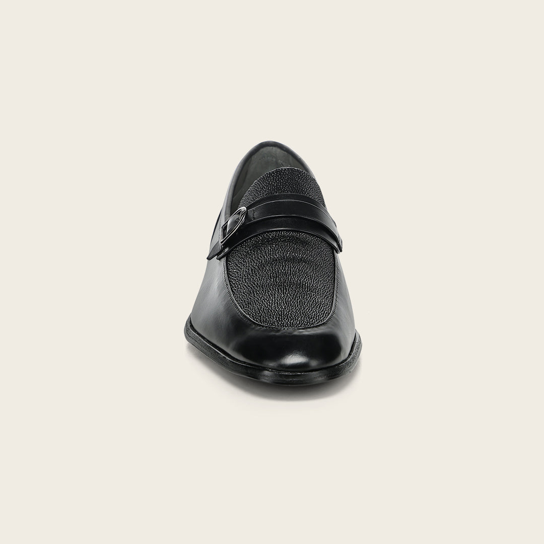 Zapato loafer  en piel genuina de mantarraya para caballero