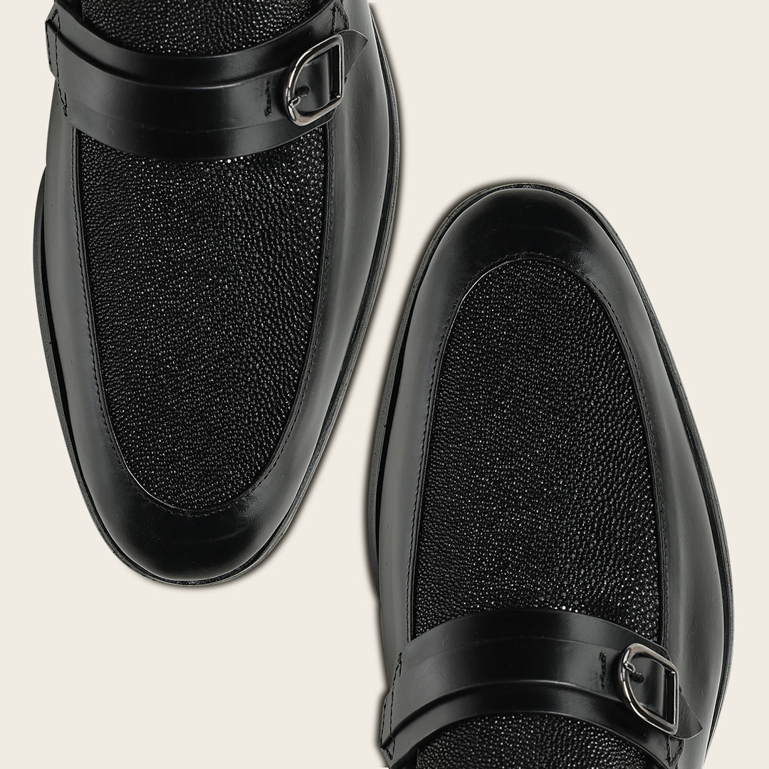 Zapato loafer  en piel genuina de mantarraya para caballero