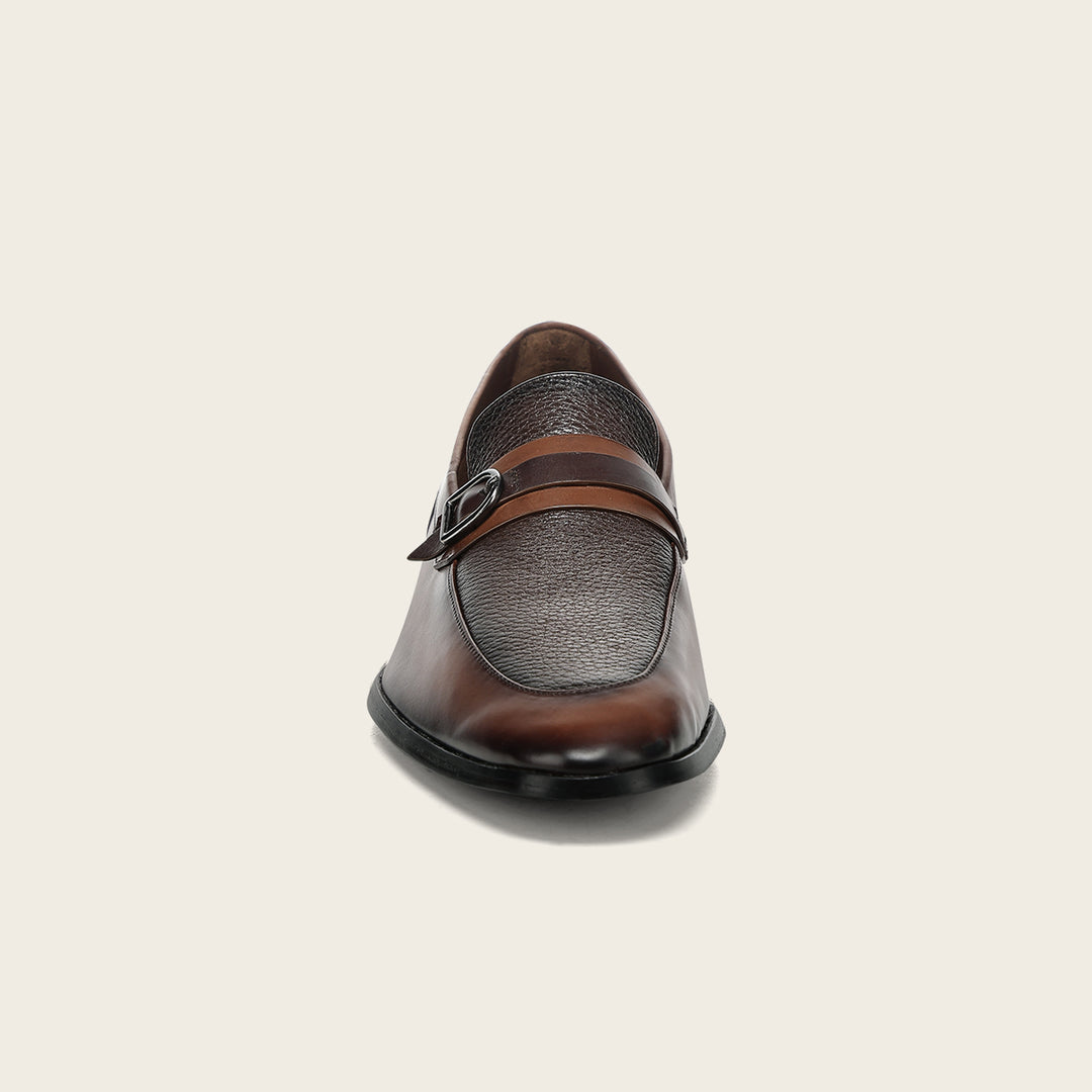 Zapato loafer en piel genuina de venado para caballero