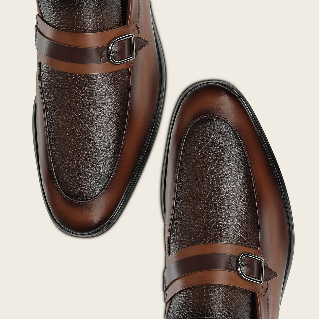 Zapato loafer en piel genuina de venado para caballero