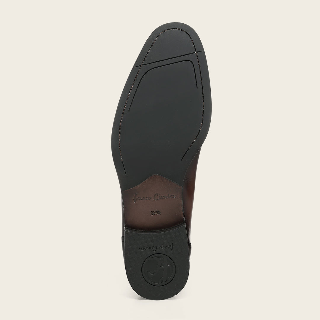 Zapato loafer en piel genuina de venado para caballero