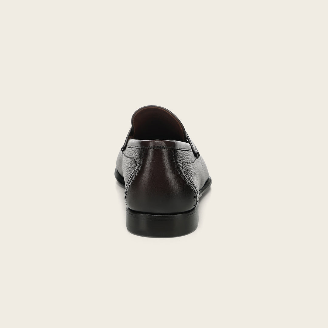 Zapato loafer en piel genuina de venado para caballero
