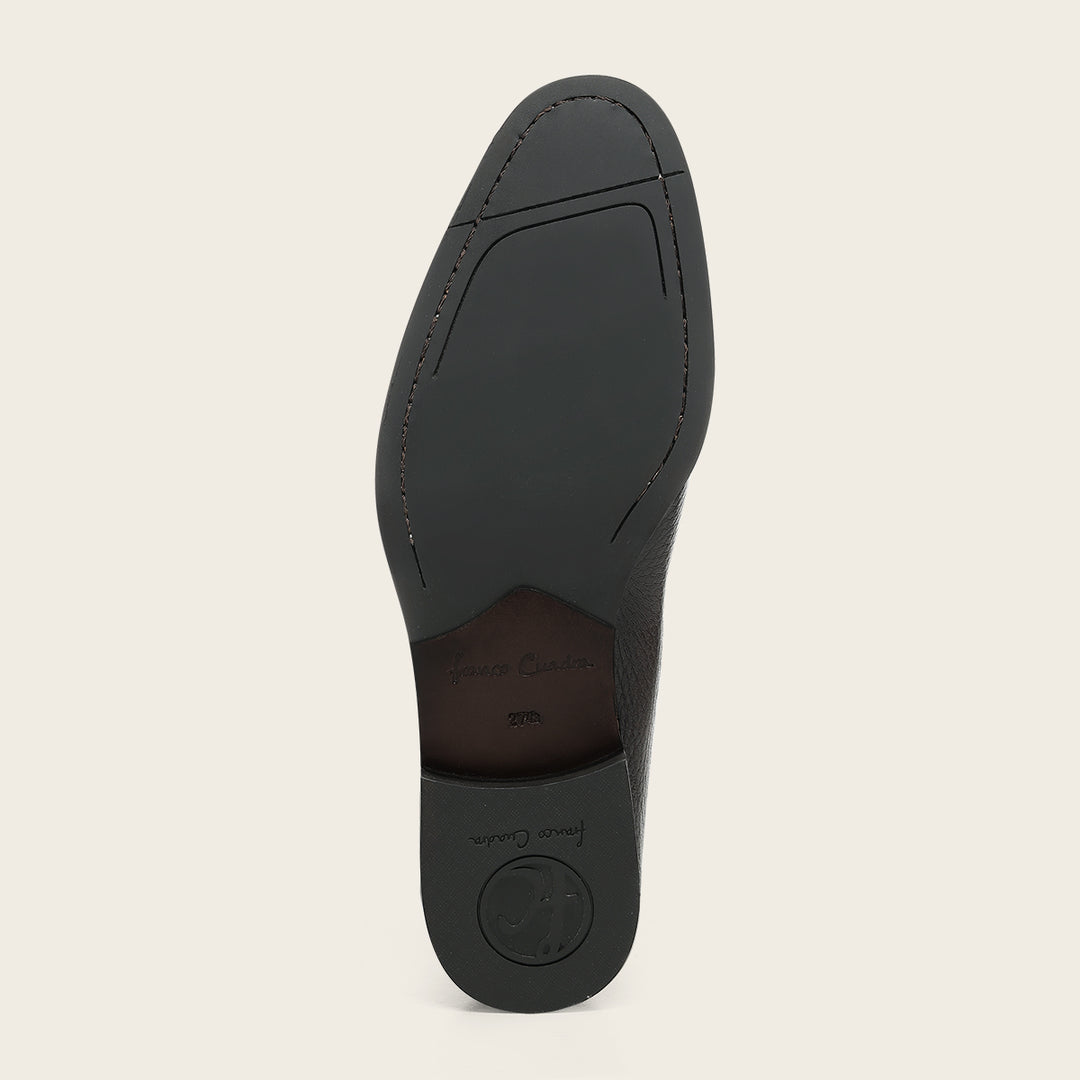 Zapato loafer en piel genuina de venado para caballero