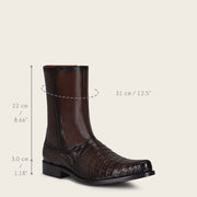 Bota de vestir en piel genuina de caimán para caballero Botas y Botines 