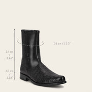 Bota de vestir en piel genuina de caimán para caballero Botas y Botines 