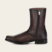 Botín en piel genuina de pitón para caballero Botas y Botines 