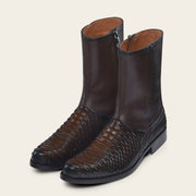 Botín en piel genuina de pitón para caballero Botas y Botines 