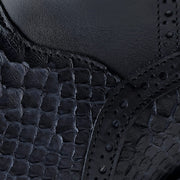 Botín en piel genuina de pitón para caballero Botas y Botines 