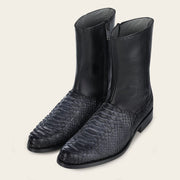 Botín en piel genuina de pitón para caballero Botas y Botines 