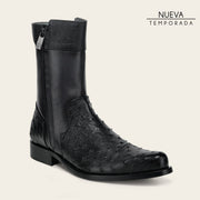 Bota de vestir en piel genuina de avestruz para caballero Botas y Botines 